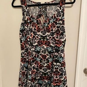 Hot topic skull & flower dress
